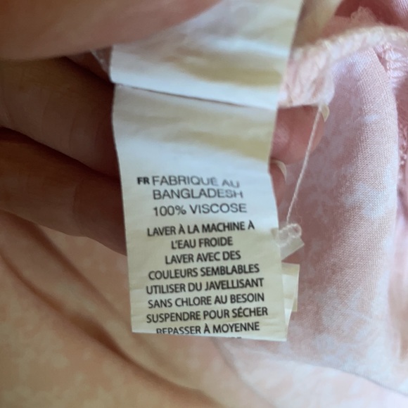 Joe Fresh Pink Floral Button Front Dress S - Picture 9 of 9